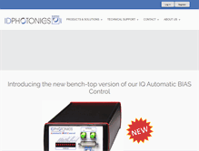 Tablet Screenshot of id-photonics.com